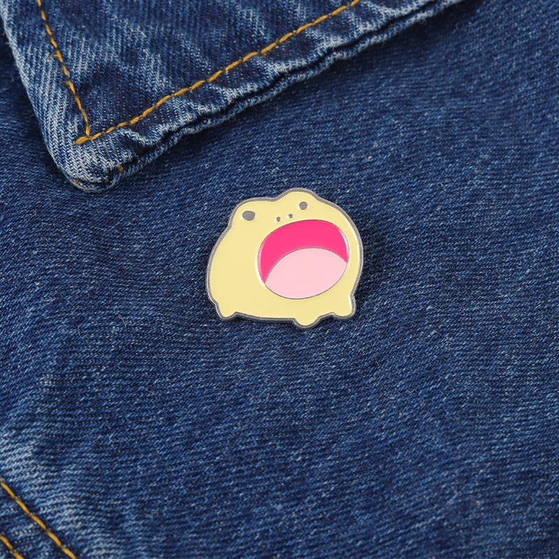 Trâm Cài Áo Hình Chú Ếch Miệng To Sáng Tạo