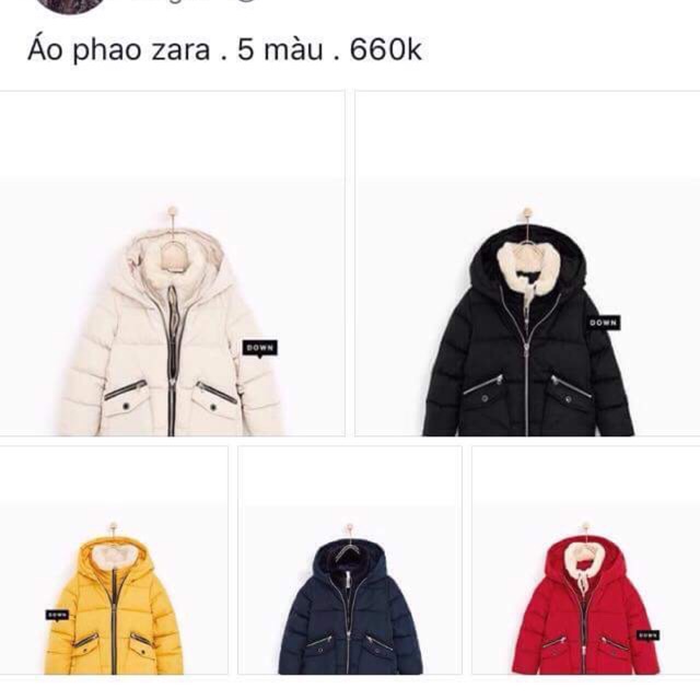 Áo phao zara