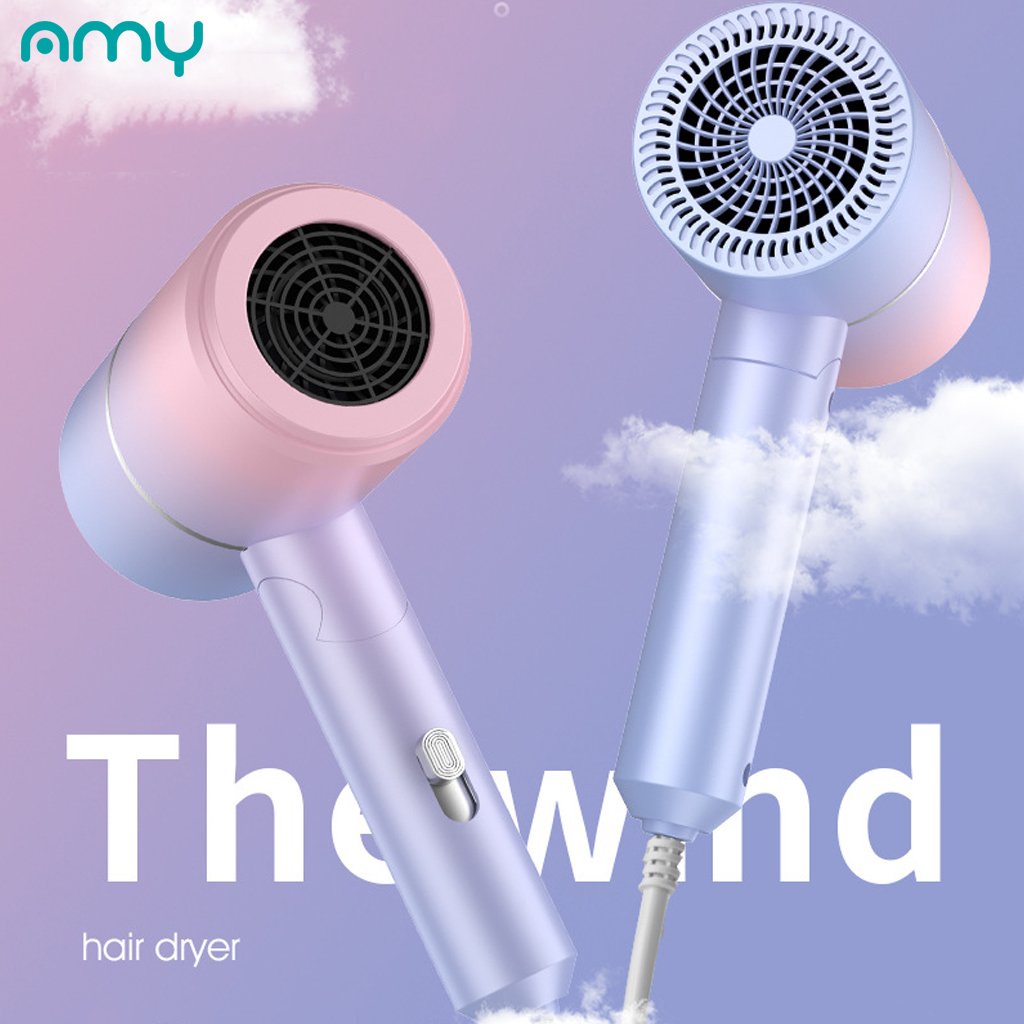 [Mã BMBAU50 giảm 7% đơn 99K] Máy Sấy Tóc mini công suất lớn sấy 2 chiều nóng lạnh AMY FLOWERS có đầu thổi kèm theo