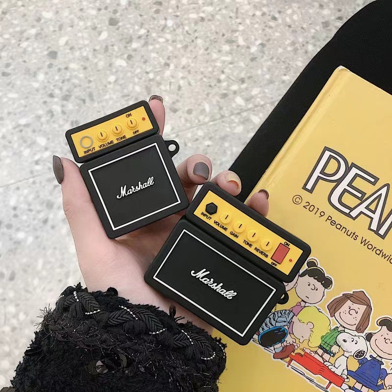 Vỏ ốp case bảo vệ bao đựng Airpods 2 3 2021 Pro TWS tai nghe không dây bluetooth retro máy ảnh loa silicon chống va đập
