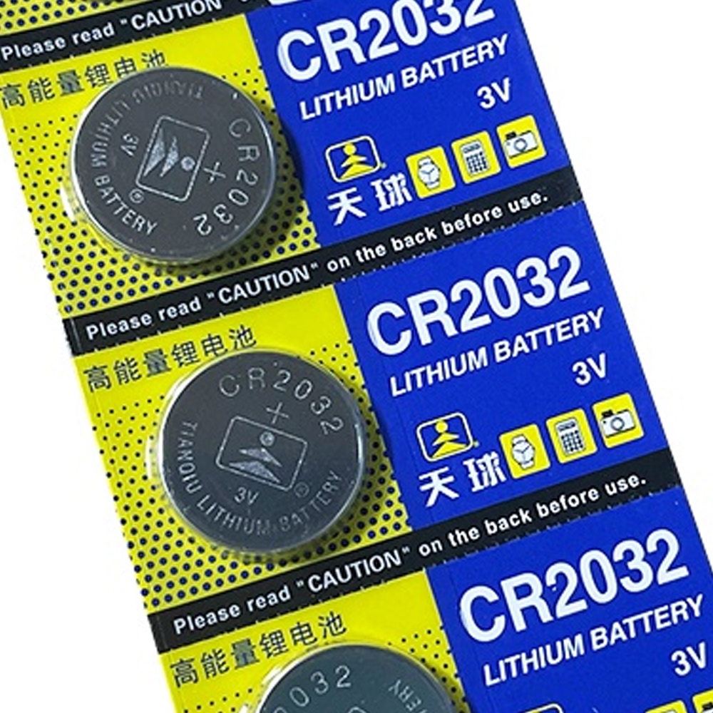 Pin Cúc áo 3V CMOS CR2016 CR2025 CR2032 Lithium 3V vỉ 5 viên TIANQIU 2016 2025 2032 pin tay điều khiển RF loại tốt
