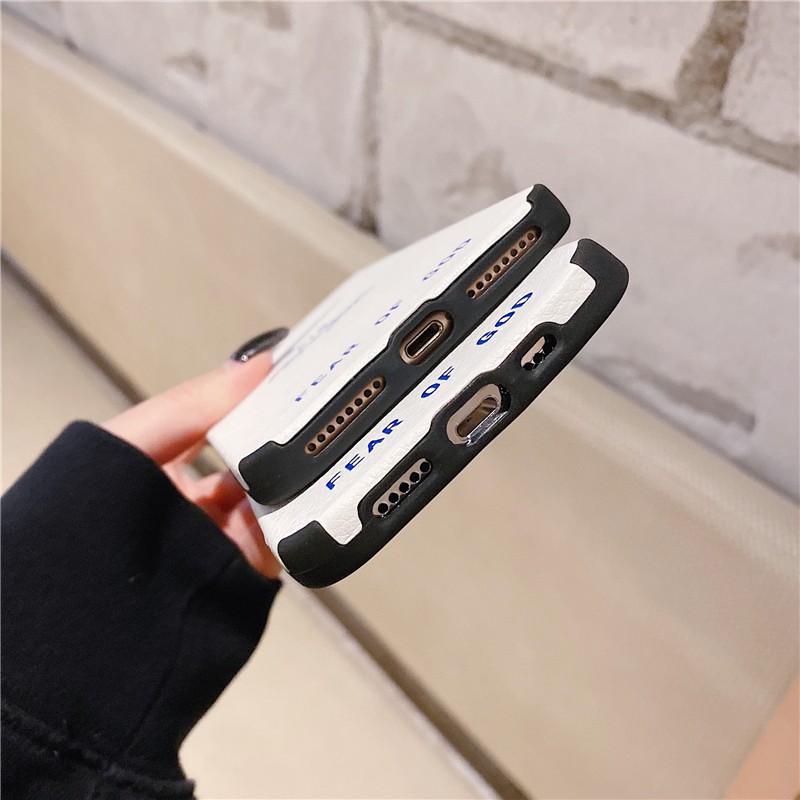 Ốp điện thoại lụa họa tiết logo Nike Fear Of God cho Iphone 12 Pro Max 12 Mini 11 Pro Max Xs Max Xr 6 6s 7 8 Plus | BigBuy360 - bigbuy360.vn