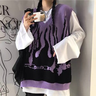 [HOT] sẵn đỏ Áo gile len Thrasher ( lửa)