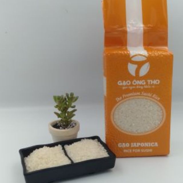 - Gạo Ông Thọ - Japonica 1kg (gạo nhật) - sushi,kim bắp Hàn Quốc,...