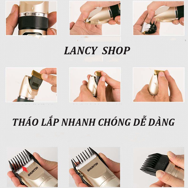 Tông Đơ Tăng Đơ Cắt Tóc SHUNTIN Cho Người Lớn Và Trẻ Em - Máy Cắt Tóc Chuyên Nghiệp VT268