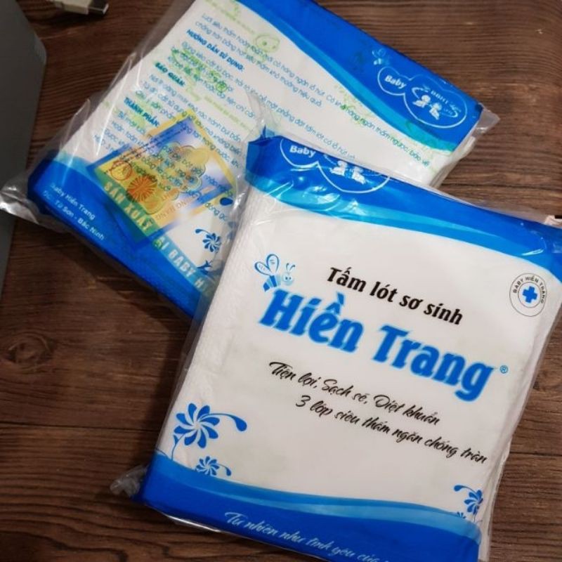 5 Gói Giấy Lót Phân Su Cao Cấp 3 Lớp Baby Hiền Trang 30 Tờ