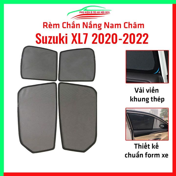 Bộ rèm chắn nắng Suzuki XL7 2020-2022 cố định nam châm thuận tiện