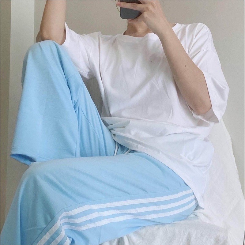 QUẦN THỂ THAO 3 LINE ☘️ QUẦN DÀI ĐEN TRẮNG XANH 3 Sọc 3 màu☘️ | BigBuy360 - bigbuy360.vn