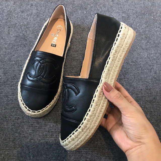 Giày slip da viền cói, ảnh thật | BigBuy360 - bigbuy360.vn