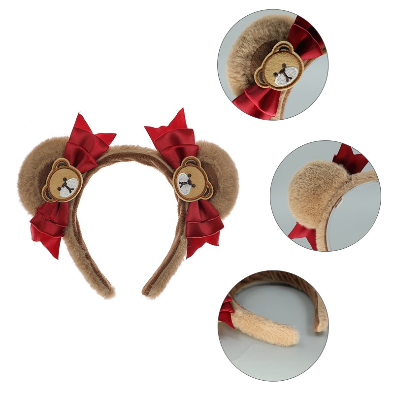 Băng Đô Cài Tóc Hình Tai Gấu Dễ Thương