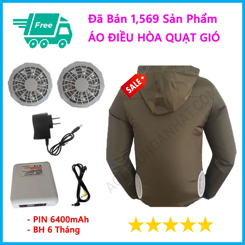 Áo Điều Hòa Chống Nóng Chống Nắng Nam Nữ Gắn Quạt Gió Công Nghệ Nhật Bản, Pin 6400mAh, Giảm Tới 10 Độ Khi Mặc | BigBuy360 - bigbuy360.vn