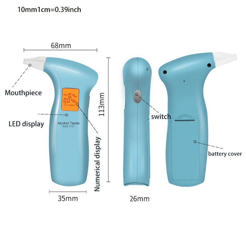 Thiết Bị Kiểm Tra Nồng Độ Cồn Màn Hình LED Chất Lượng Cao Ốp