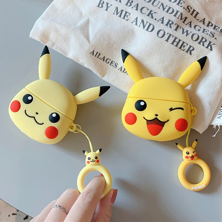 Vỏ silicon cho tai nghe Airpods Pro hình PIKACHU