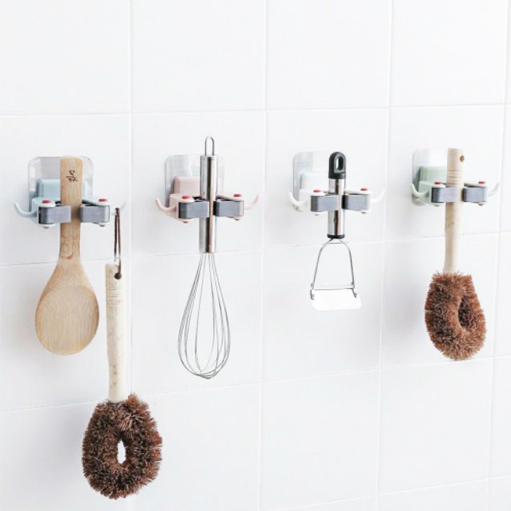 Móc Kẹp - Taky, Dán Tường Treo Cán Chổi, Cây Lau Nhà Gắn Tường, Chắc Chắn, Khô Ráo, Tiện Dụng Cho Mọi Nhà - 4029