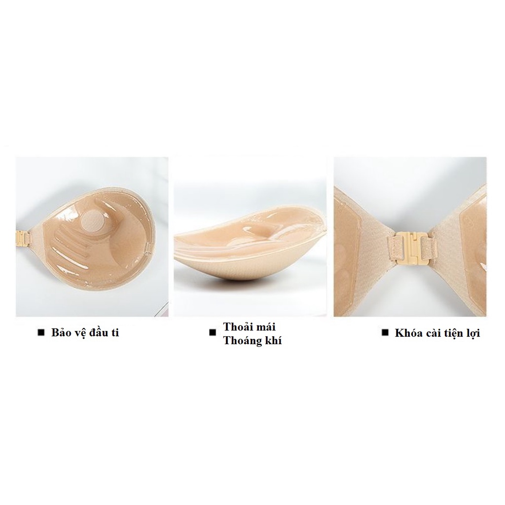 Áo dán ngực vải nâng đệm bàn tay 1 dây, cài trước, tặng kèm dây an toàn dễ phối đồ (MS 04071) Anna Shop