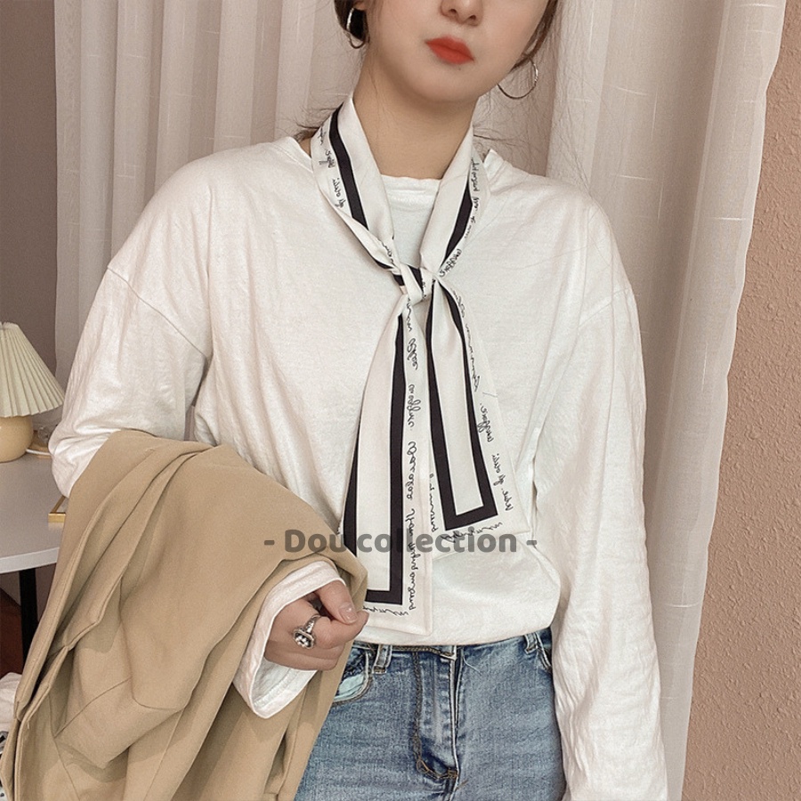 [Nowship2h] Khăn Turban Lụa Cao Cấp Quấn Túi Xách &amp; Tóc Họa Tiết Vintage Thời Trang Pháp -  - Mã TD005