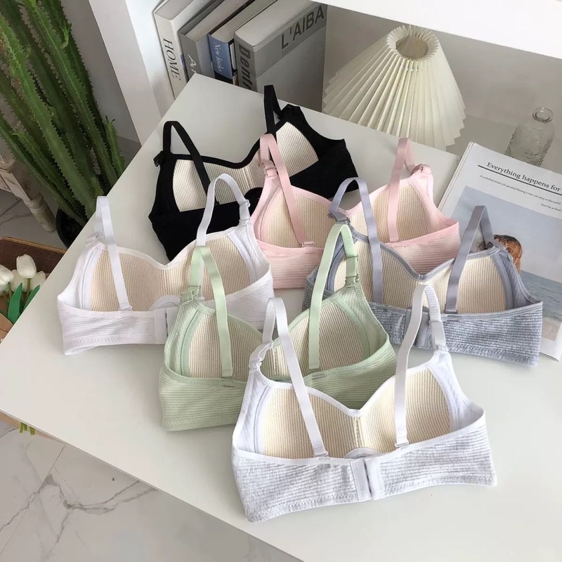 Áo lót vải cotton không gọng nâng ngực