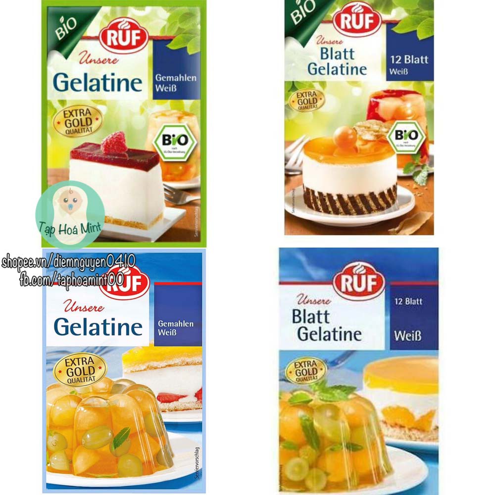 Gelatine Hữu Cơ Ruf - Đức