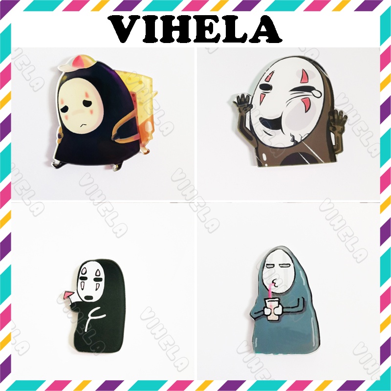 Phụ kiện sticker pin cài trang trí áo balo túi ví mẫu hoạt hình nhật bản VIHELA VD