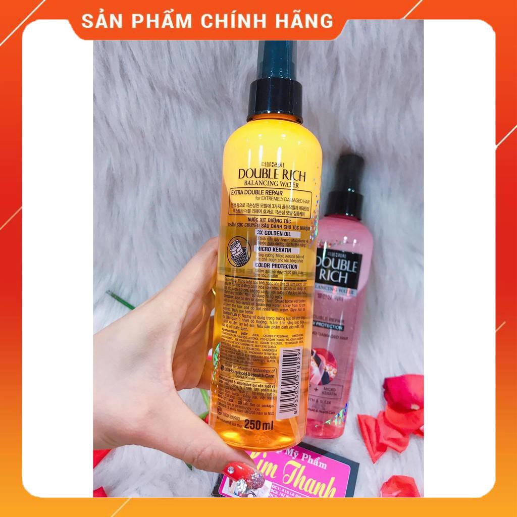 Double Rich Xịt Dưỡng Tóc Chăm Sóc Tóc Hư Tổn ( Hồng ) 250ml