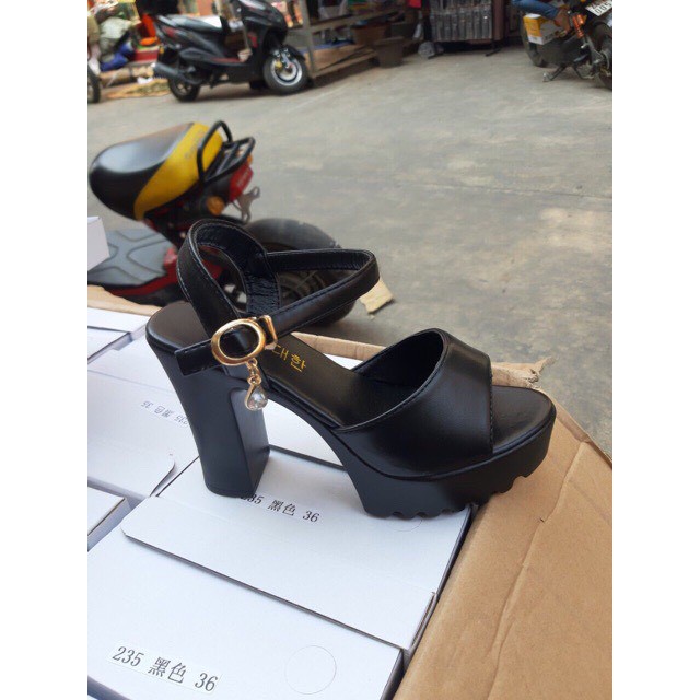 Sandal nữ đế đúp trước 3 phân, gót sau cao 10p hàng QC nhẹ