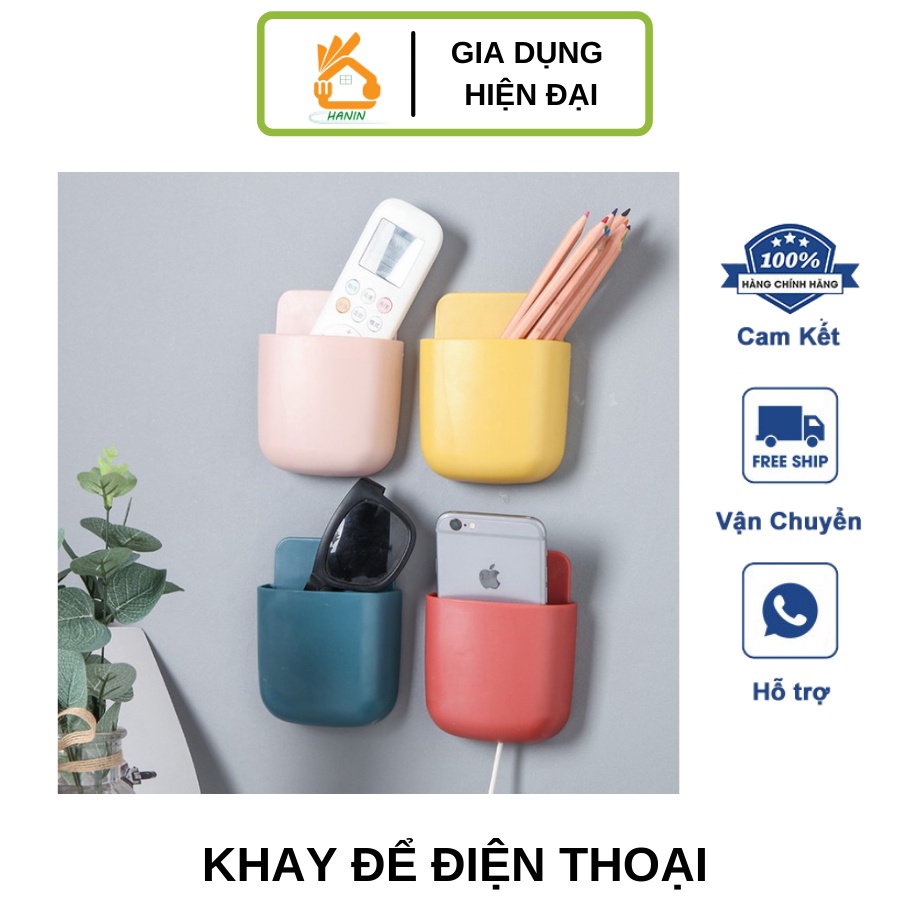 Khay Đựng Điện Thoại, Remote điều khiển TV, Điều Hòa dính tường, bàn làm việc siêu dính - Giá đựng điều khiển