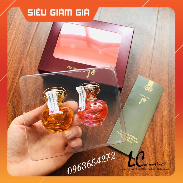 ( Hàng chính hãng)  Bộ nước hoa mini WHOO Therapy Eau De Perfume 7ml.2