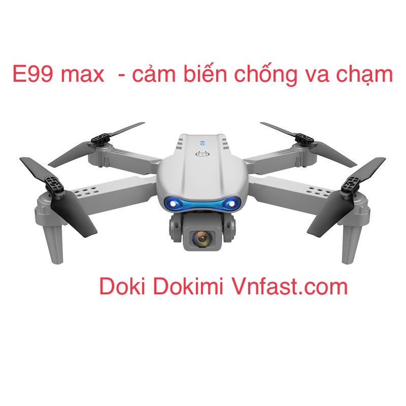Flycam E99 Max - 2 camera - có cảm biến va chạm - flycam giá rẻ tập bay
