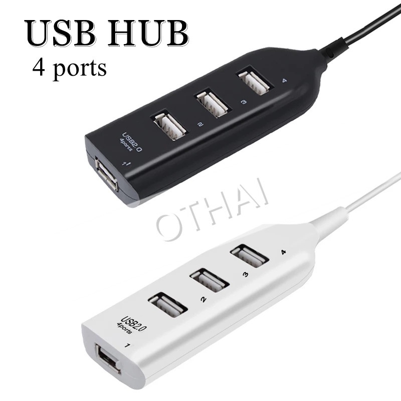 Trắng Đầu Chuyển Đổi 4 Cổng Usb 2.0/ 1.1 480mbps (White) -Màu sắc: Trắng