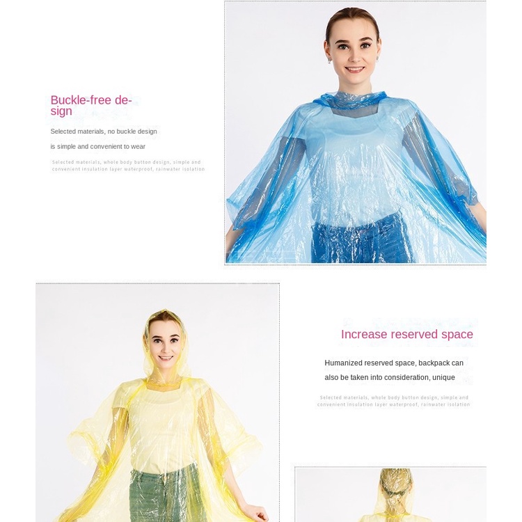 Áo Mưa Mini Dày Dặn Dạng Nén Dùng Một Lần Tiện Lợi