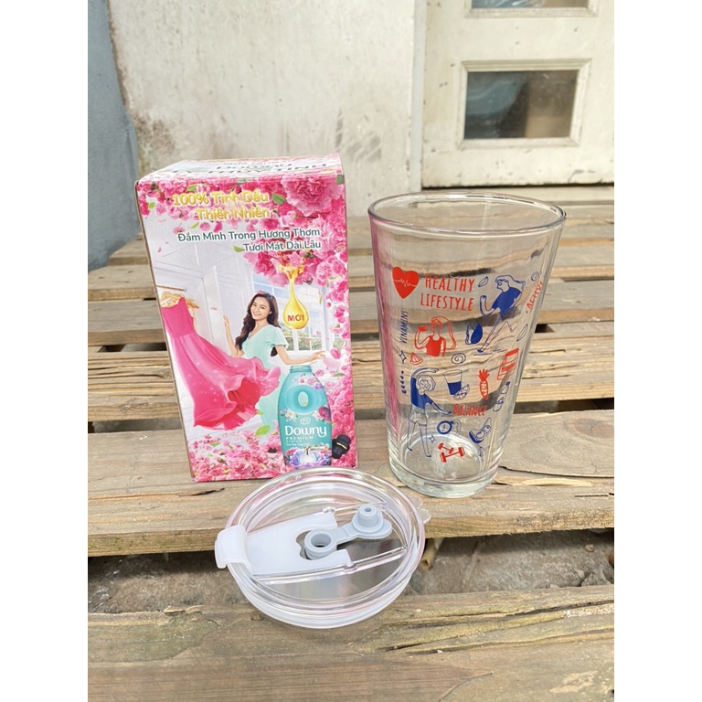 Ly thuỷ tinh nắp nhựa hkm P&G