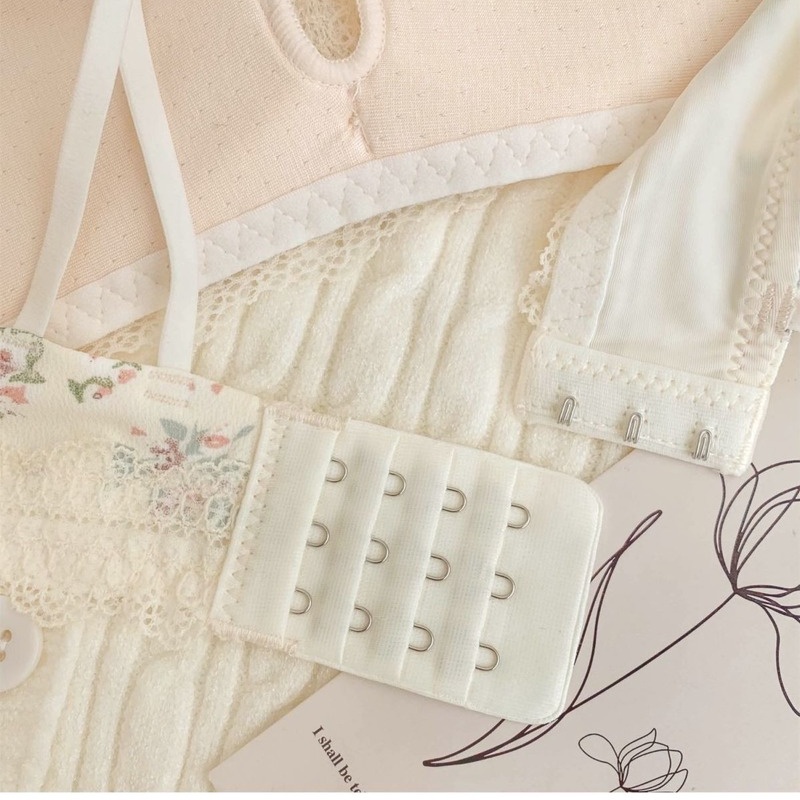Áo Lót Không Gọng In Hoa Thoải Mái Dành Cho Nữ