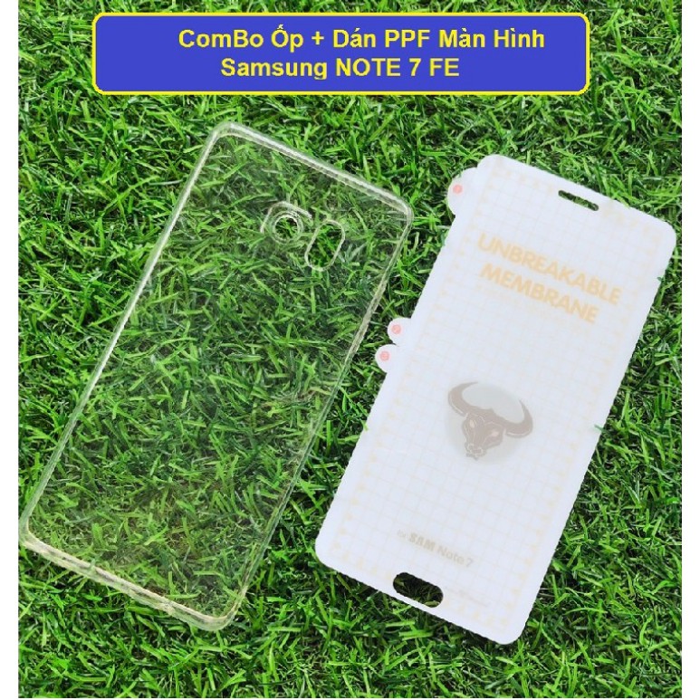 Samsung Galaxy Note 7 Fe - Combo Dán Mặt PPF mặt trước + Ốp Lưng Silicon A+