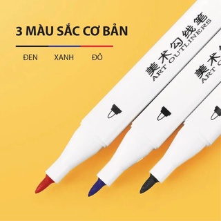 [ DaVinci ] Bút 2 đầu maoke marker viền nét