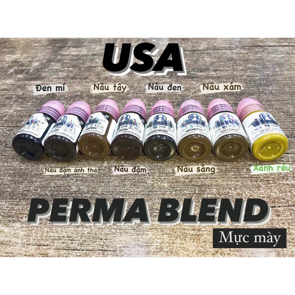 Mực Perma Blend - Mực Phun Xăm Perma Blend Hữu Cơ Mỹ