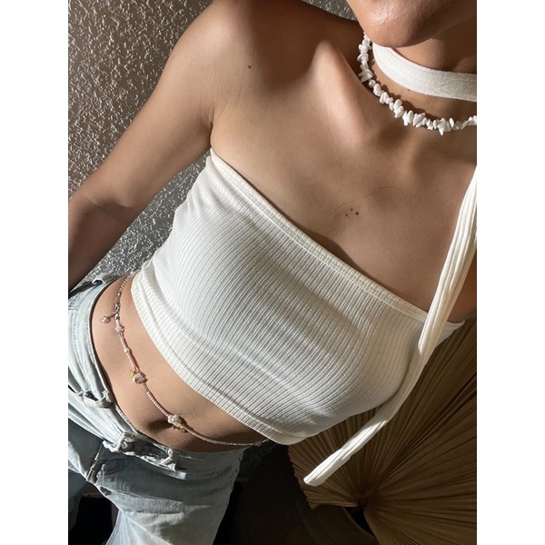 Vòng cổ nữ đá thô đơn giản Honniee