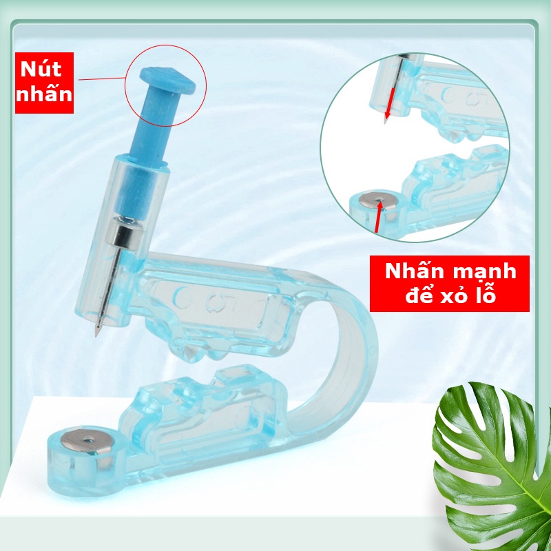 Dụng cụ bấm lỗ tai dùng một lần kháng khuẩn, an toàn, nhỏ gọn