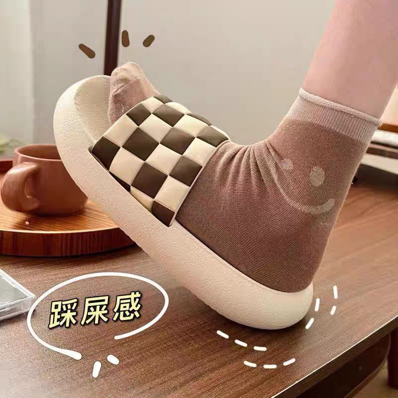 (8 MÀU) Dép nữ kẻ ô vuông thời trang siêu êm