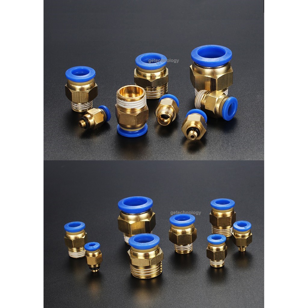 ĐẦU NỐI NHANH KHÍ NÉN PC PC4-M5 PC4-01 PC4-02 PC4-03 PC6-M5/01/02  ĐẦU NỐI NHANH PC, CÚT NỐI HƠI KHÍ NÉN, ĐẦU NỐI HƠI PC