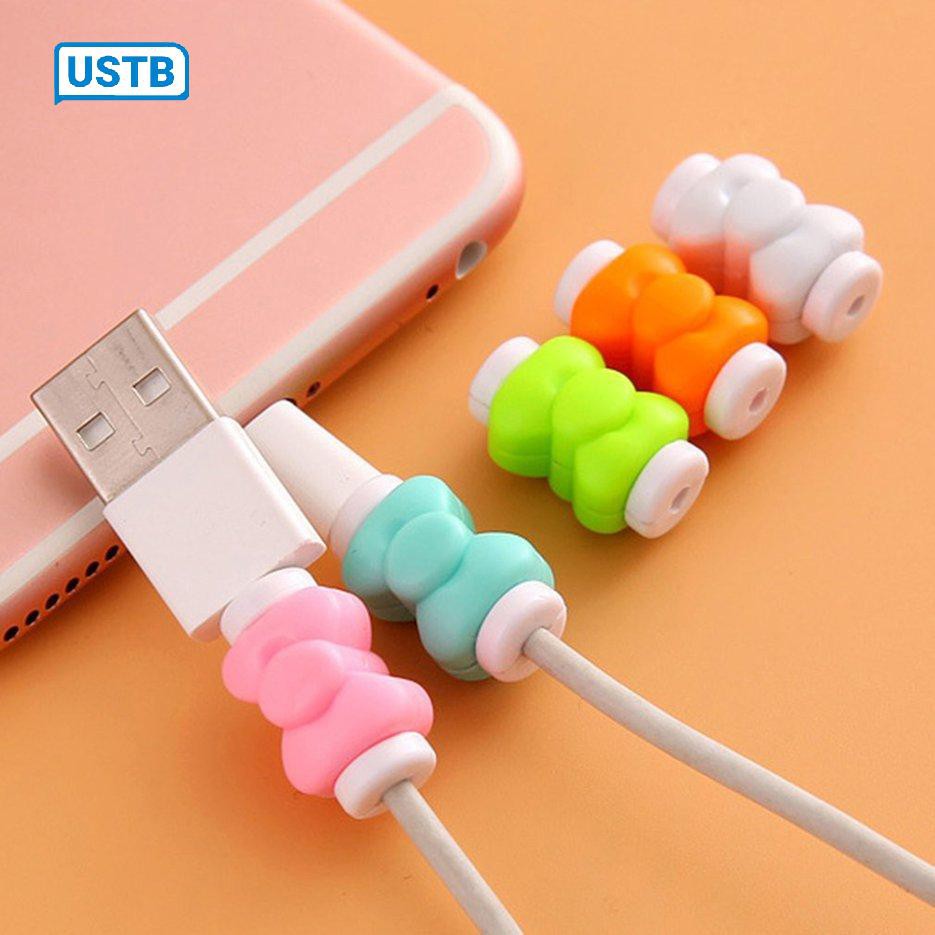 Bộ bảo vệ chống đứt cáp / bộ bảo vệ đầu sạc / kẹp sạc điện thoại di động, màu sắc ngẫu nhiên