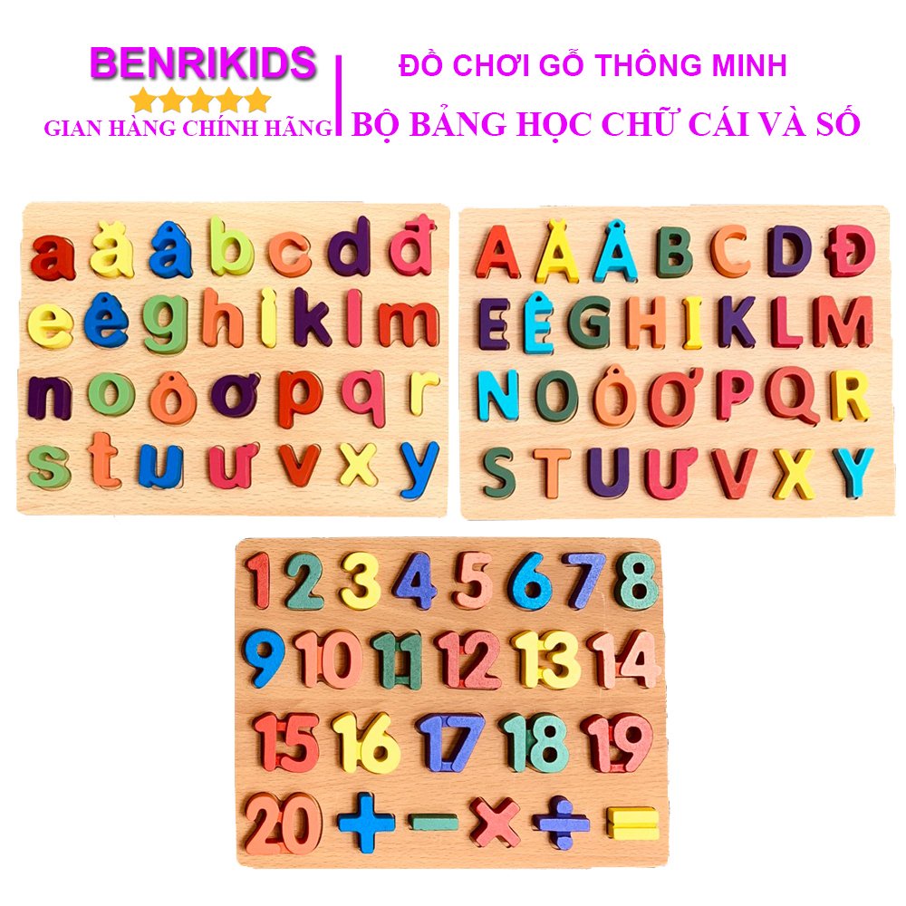 Bảng Gỗ Số, Chữ Cái Nổi Tiếng Việt