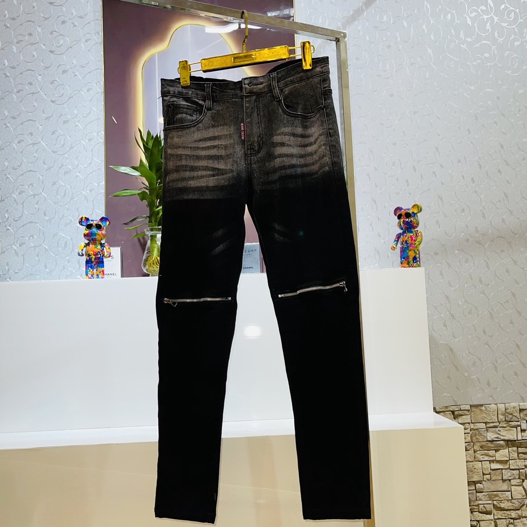 Quần Khóa Gối Khóa Dọc+khóa Loang Nam Cao Cấp,Thời Trang Nam Chất Liệu Co Dãn