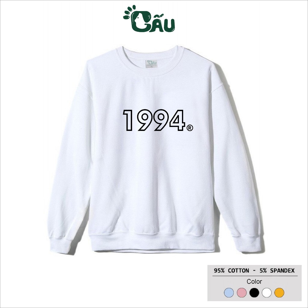 Áo sweater GẤU 194 vải thu đông co dãn, dày dặn mềm mịn form rộng phong cách Unisex - 199x | BigBuy360 - bigbuy360.vn