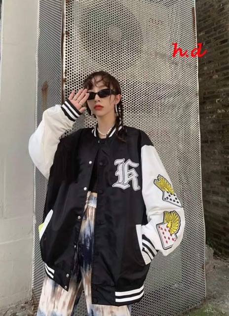 Áo bomber phối tay quân bài HDV876