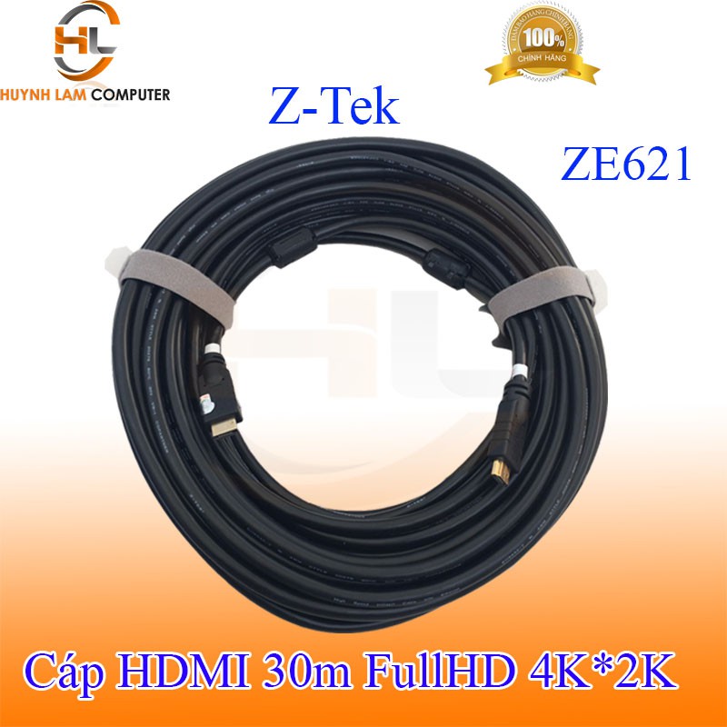 Cáp HDMI 30m Z-Tek ZE621 FullHD chuẩn 2.0v hỗ trợ 4K*2K - Hãng phân phối