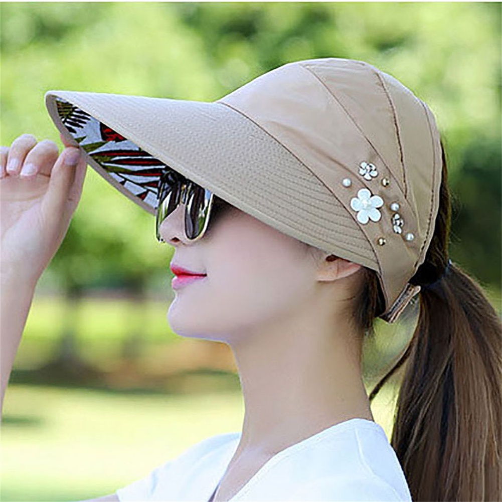 Mũ Che Nắng Gấp Gọn Thường Ngày Cho Nữ Mũ Chống Tia Uv Chống Tia Cực Tím Cho Đi Biển Mũ Mùa Hè