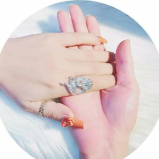 Nhẫn bạc hình rắn thời trang, độc đáo