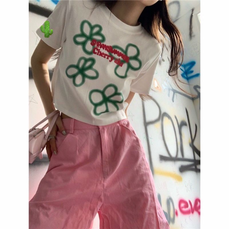 Áo thun porip in hình và in chữ