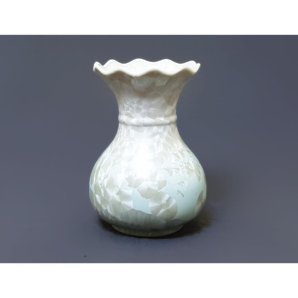 Lọ hoa men kết tinh Bát Tràng cao 22cm - K109