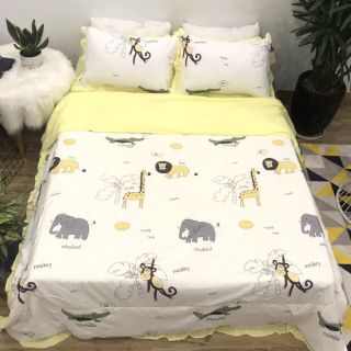 Bộ ga cotton đũi full mền ( 22 mẫu)